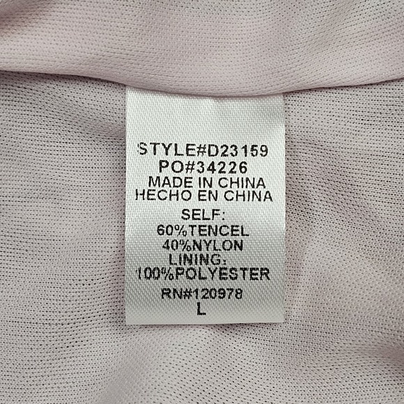 NWT Entro Mini Dress Womens L Floral Ruffle Sleeve Pink Orange Pastel - Picture 8 of 9